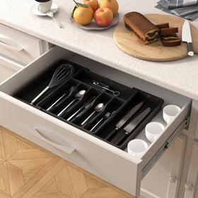 Fits a range of drawer sizes for versatile kitchen organization.