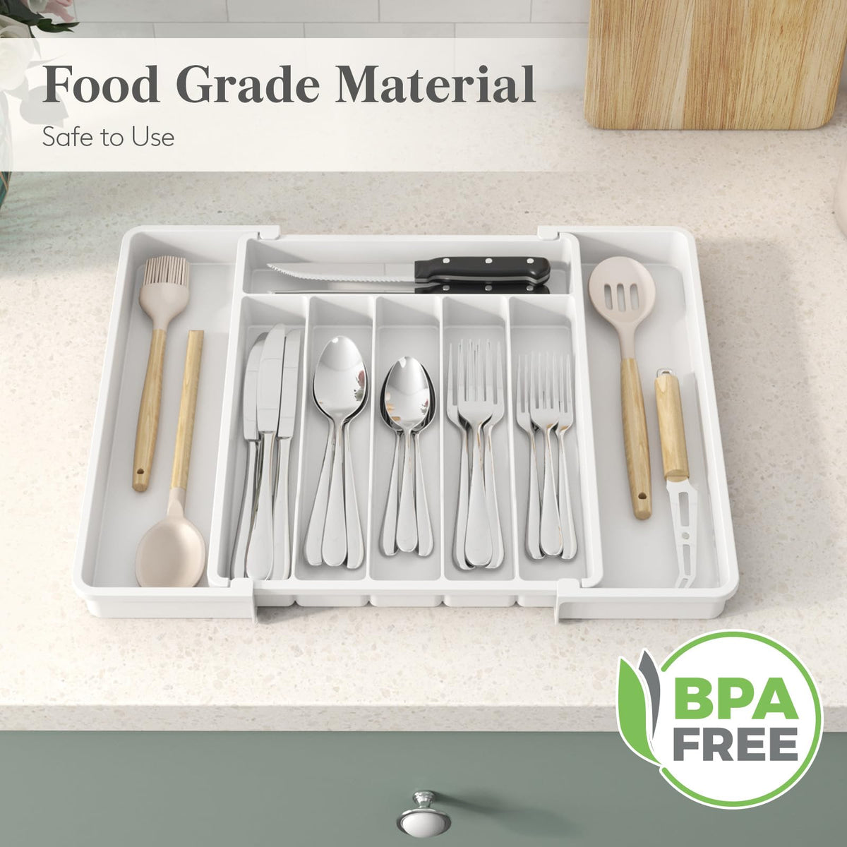 Lifewit durable PP construction withstands daily use in busy kitchens.