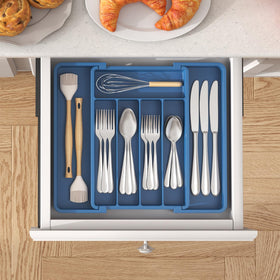 Lifewit silverware drawer organizer easy to clean by hand