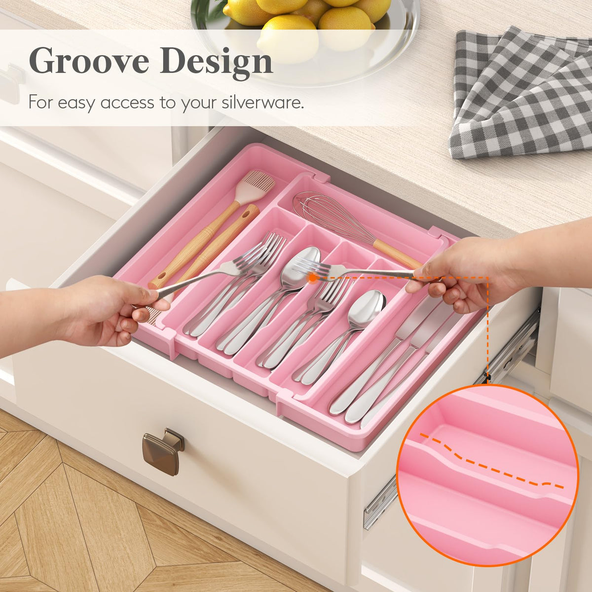 Lifewit easy-clean design with rinse-friendly surface.