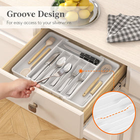 Lifewit easy-edge design enables smooth tray movement for quick organization.