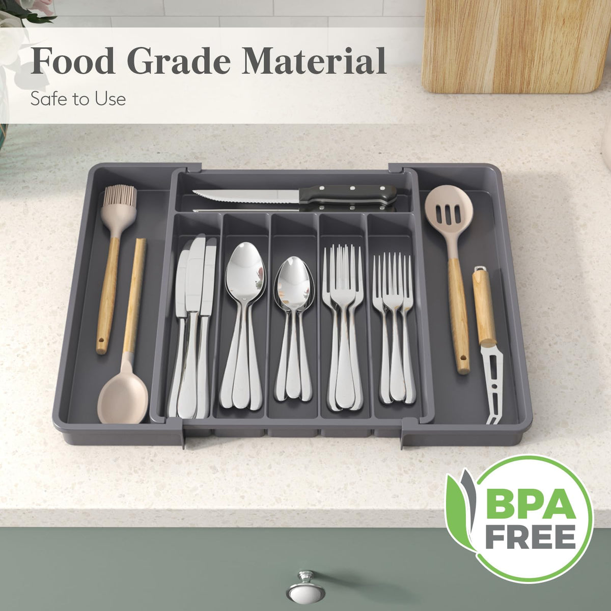 Lifewit easy-clean edge design allows quick rinsing to remove stains.