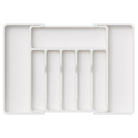 Lifewit silverware drawer organizer folded for small drawers, saves space.