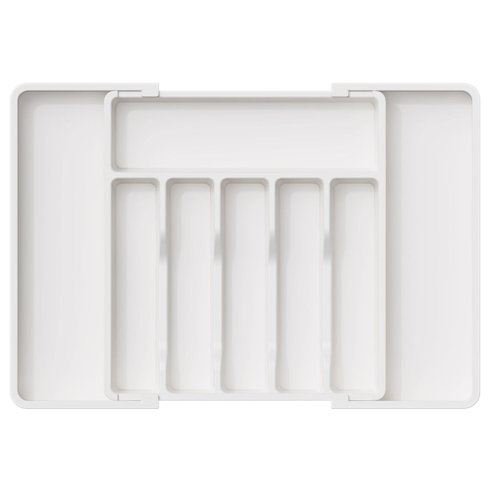 Lifewit silverware drawer organizer folded for small drawers, saves space.