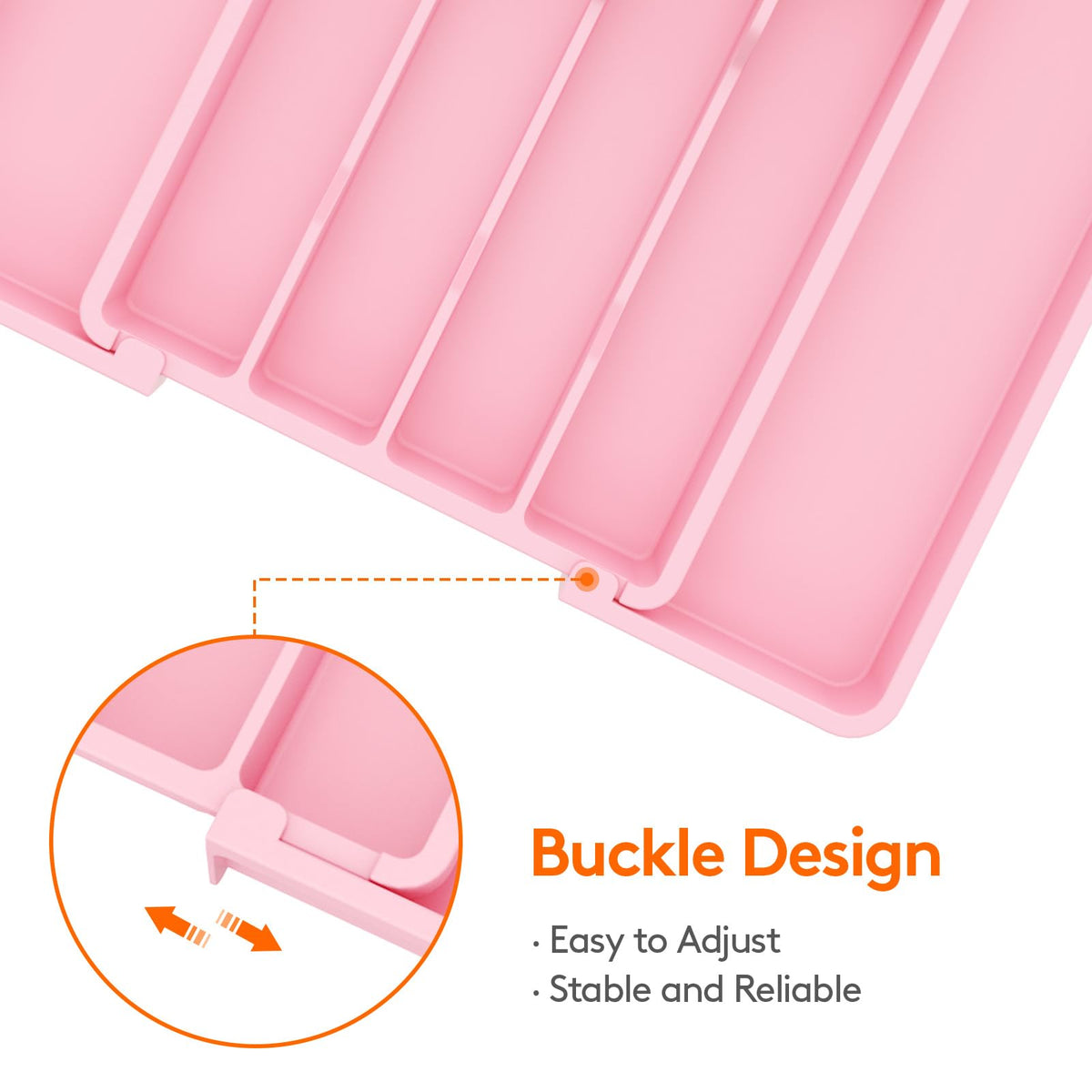 Lifewit seven-compartment tray keeps forks, spoons, and knives organized.