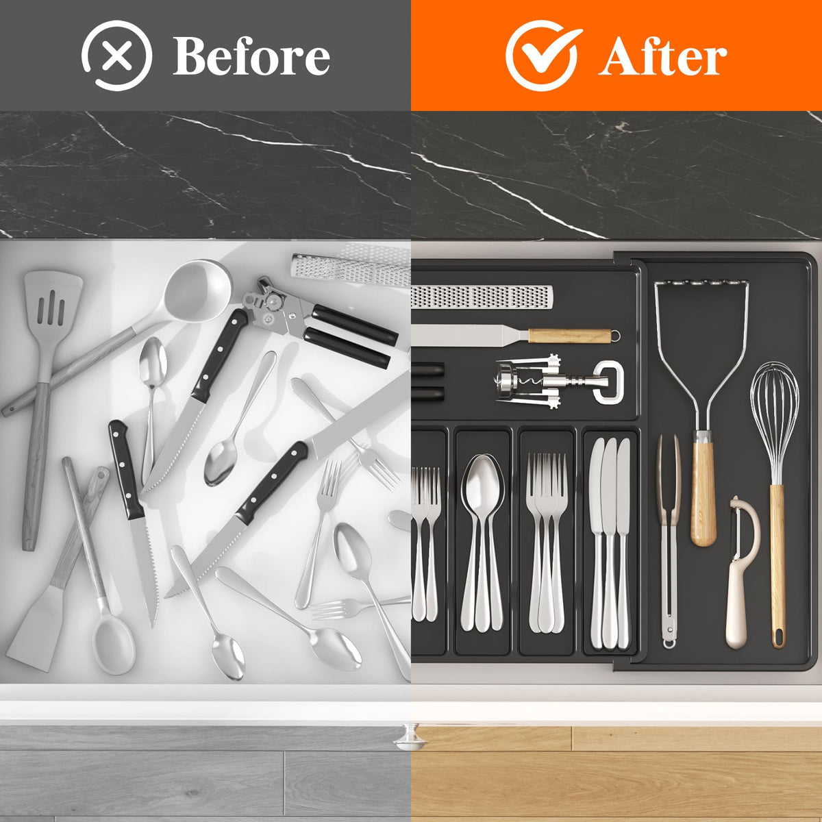 Lifewit multi purpose organizer tidies cosmetics or stationery beyond silverware