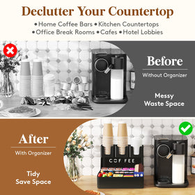 Lifewit sleek black glossy finish adds style to any countertop.