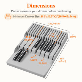 Close-up of Lifewit knife slot design with even spacing