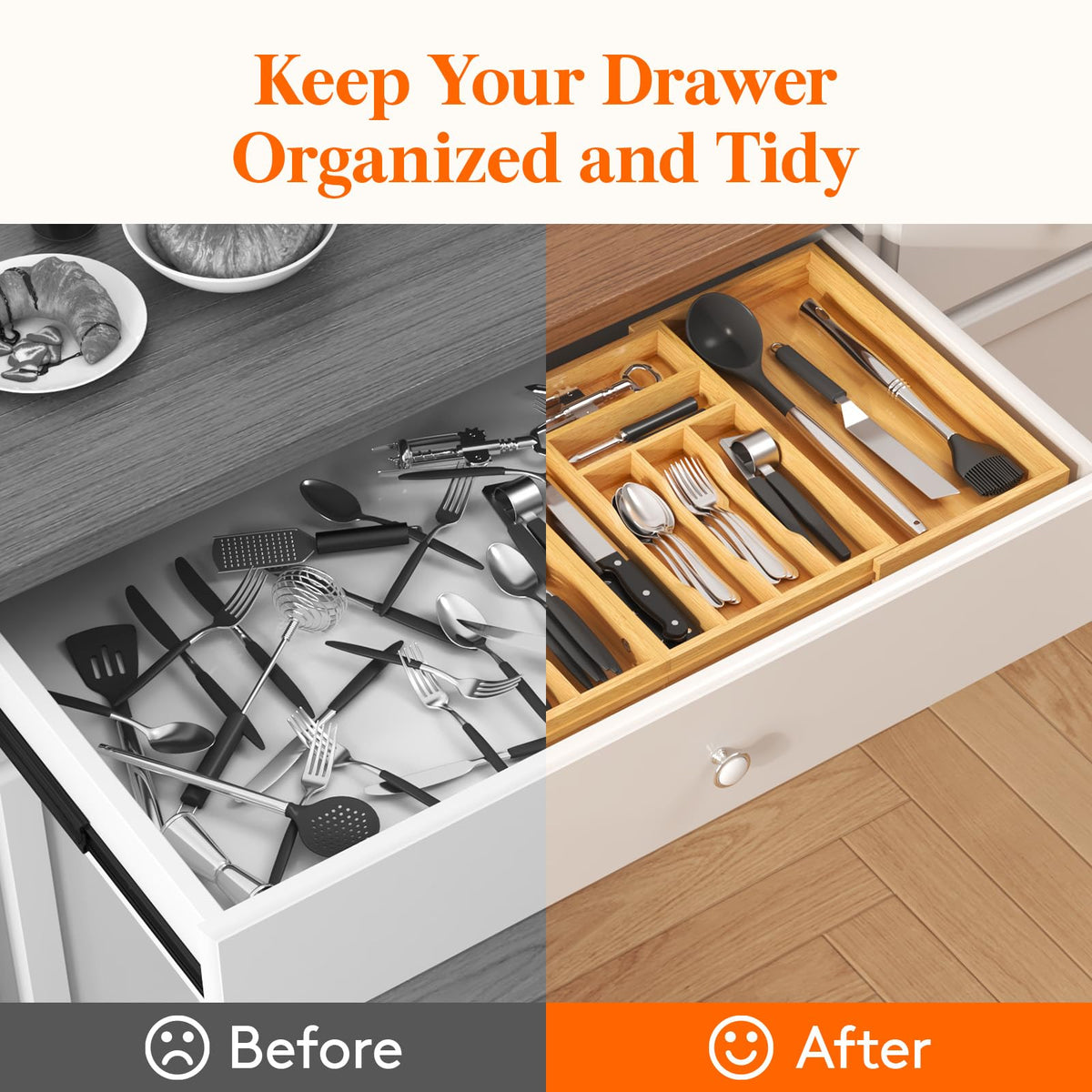 Lifewit smooth-sliding trays provide effortless adjustments.