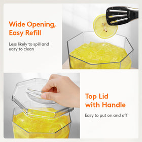 Lifewit durable spigot and thick silicone washer prevent leaks.