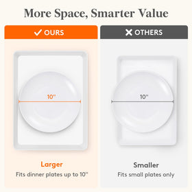 Lifewit stackable platters save storage space when not in use