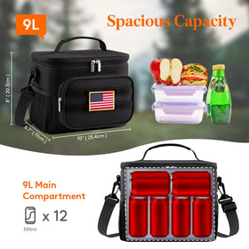 Lifewit 9L interior demonstrates spacious capacity for cans and containers.