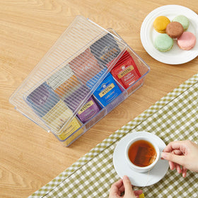 Lifewit tea bag organizer suits drawers or shelves with tidy arrangement.