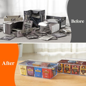 Lifewit clear material makes contents visible for quick replenishment.