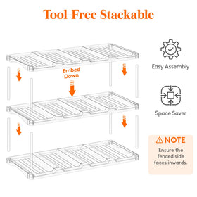 Lifewit three-tier bottle shelf demonstrates stability to prevent bottles from rolling