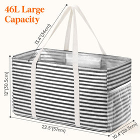 Lifewit tote bag showing foldable design for compact storage