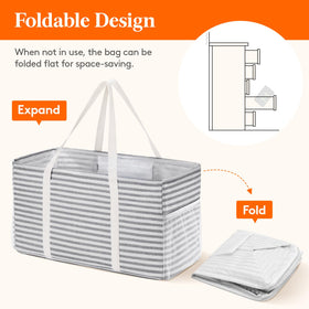 Lifewit tote bag suitable as a portable laundry basket.