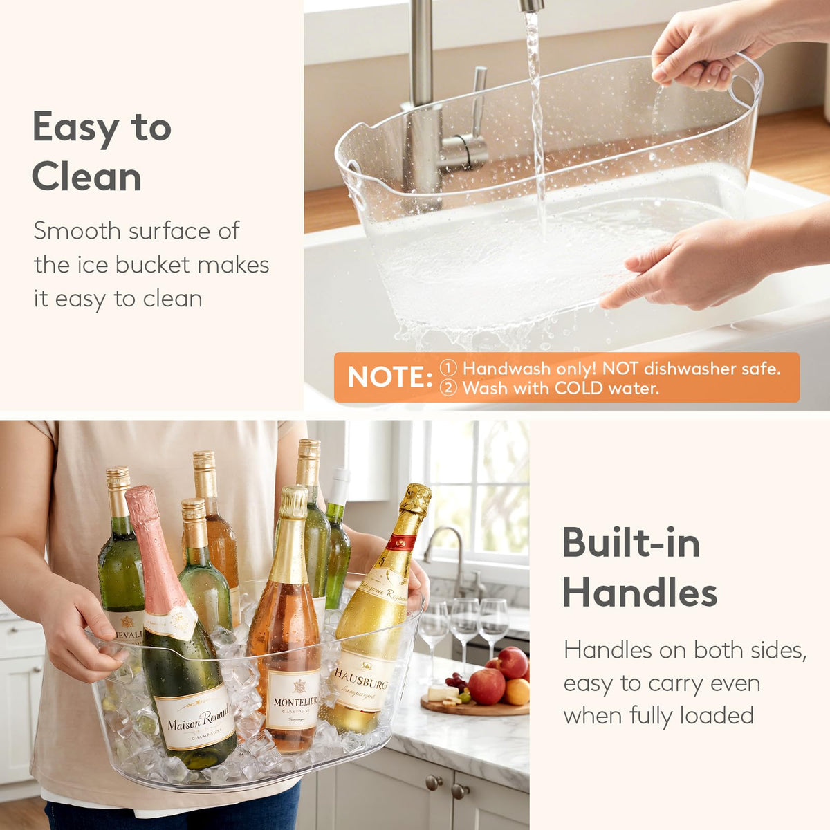 Lifewit transparent design suits weddings, picnics, and events