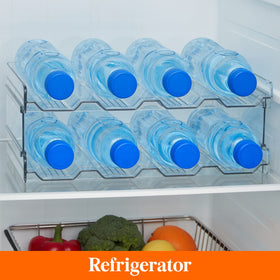 Lifewit two shelves securely stack with no bottle roll
