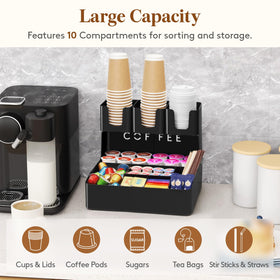 Lifewit two tier design saves counter space while grouping essentials.