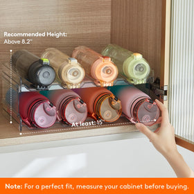 Lifewit two-tier rack stacked vertically for compact kitchen space