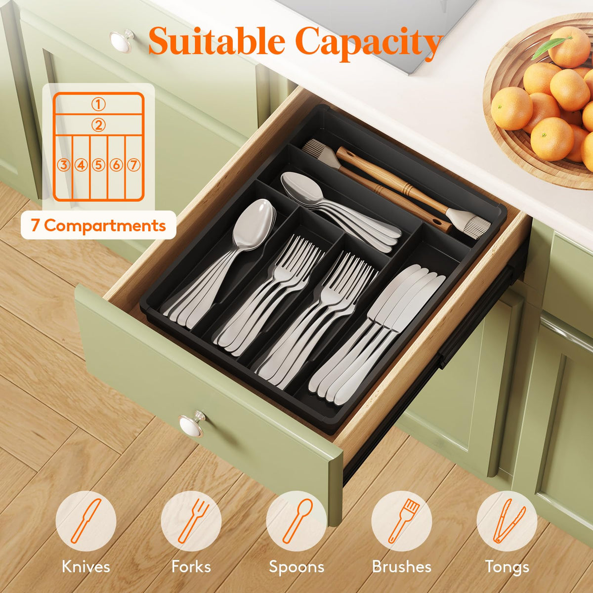 Lifewit universal drawer fit designed to suit most drawers