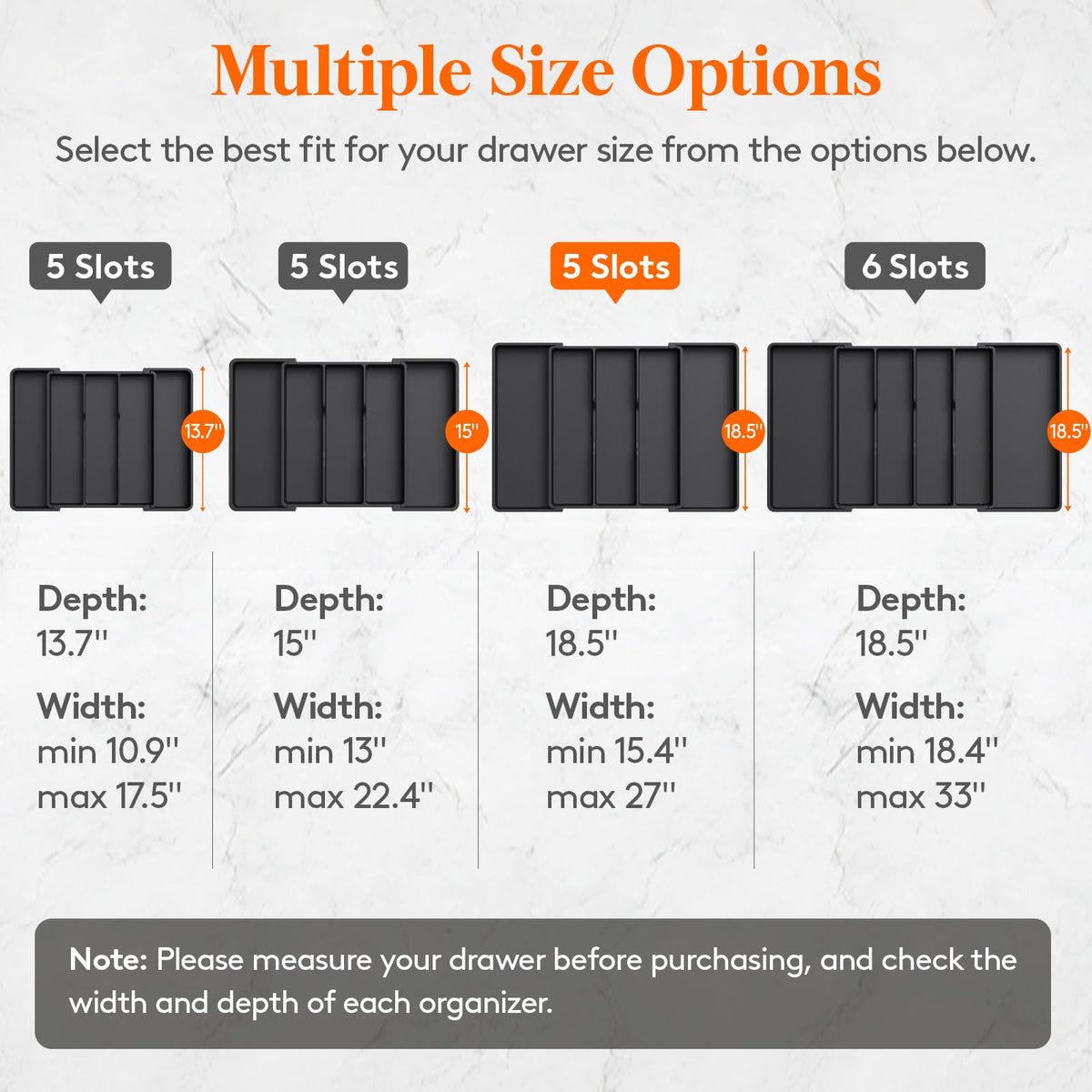 Lifewit organizer with expandable side slots adds storage when needed