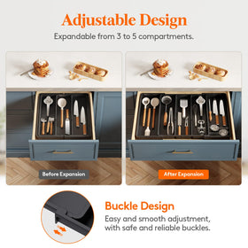 Lifewit folded dimensions show a slim profile in compact drawers