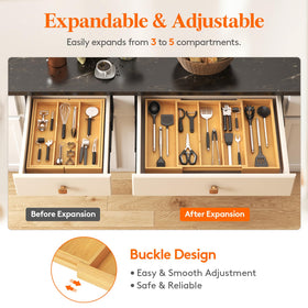 Durable wood tray from Lifewit adds a warm kitchen touch