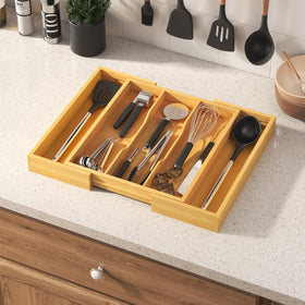 Grooved dividers allow easy grabbing without digging through drawers.
