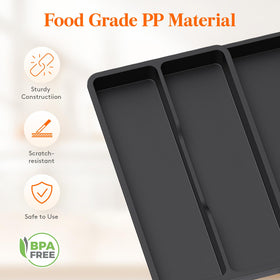 Lifewit groove design provides easy access to utensils during meal prep