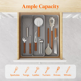 Lifewit retractable design adapts to smaller or larger drawers.