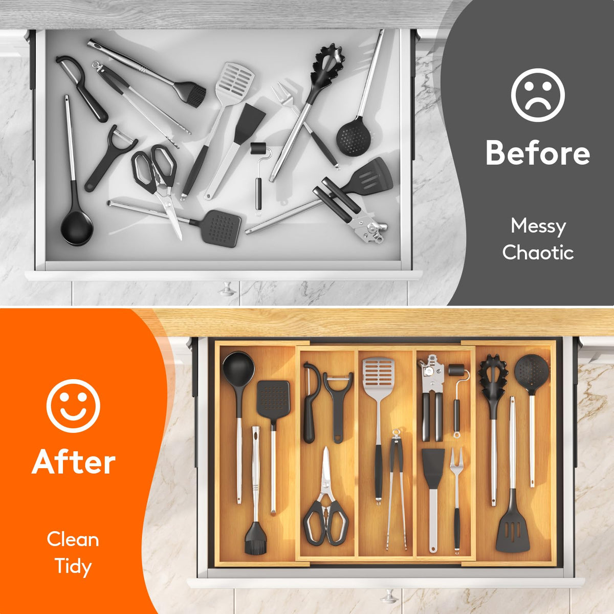 Versatile Lifewit organizer stores tools and cosmetics alongside utensils