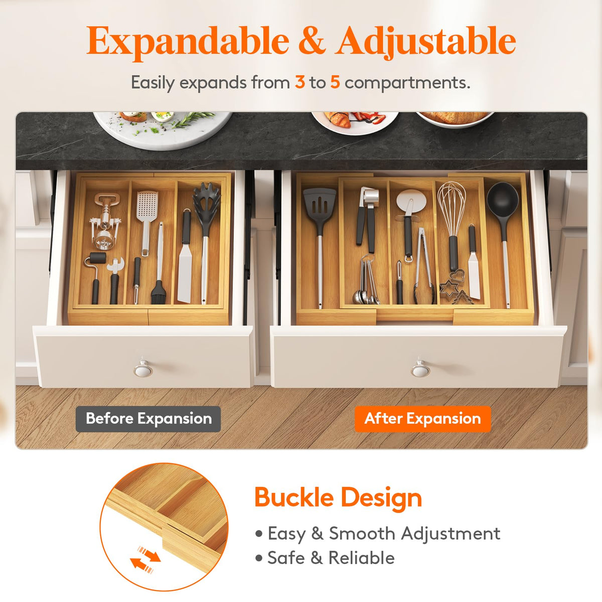 Versatile storage can also organize tools, stationery, or cosmetics.