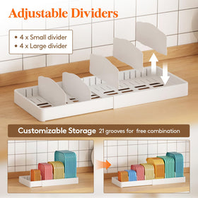 Lifewit ventilated base helps items dry while securing round lids.