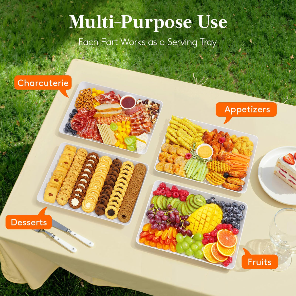 Lifewit easy-clean tray with smooth inner surface for quick cleaning