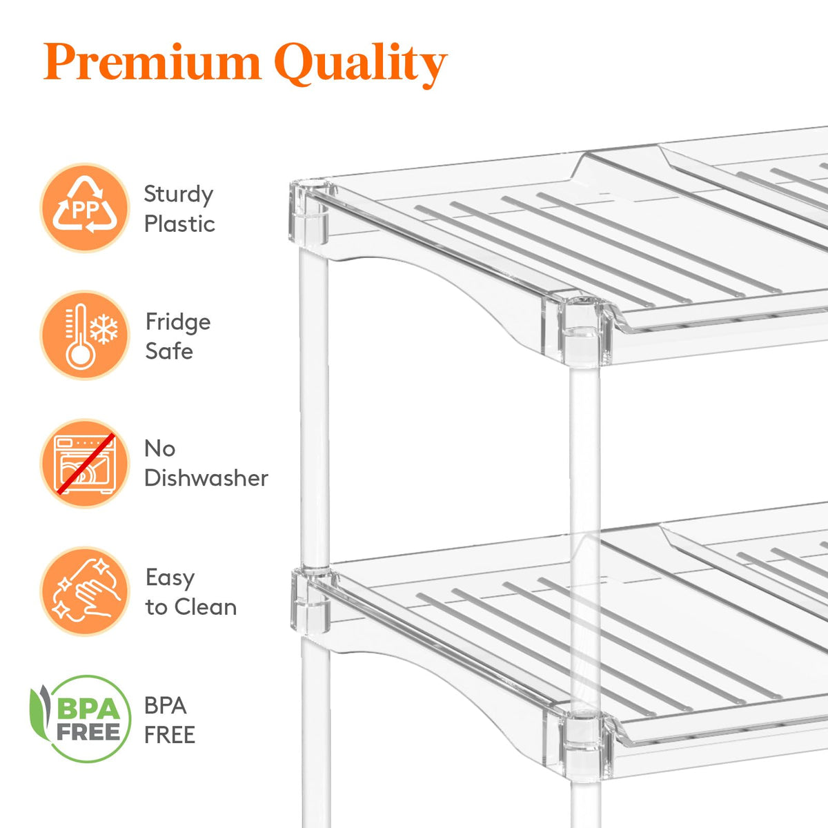 Lifewit wide-base protection keeps bottles upright and secure during storage