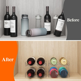Lifewit rack is easy to pull out and access bottles for everyday use.