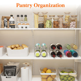 Lifewit clear rack blends with kitchen decor while organizing drinks.