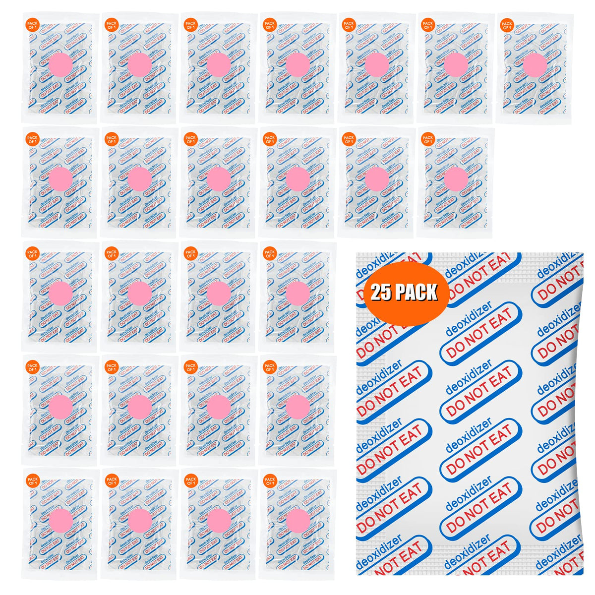 LIFJOY oxygen absorber packaging with indicator shows readiness for long-term storage.