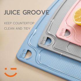 Liflicon small foldable cutting board, ideal for quick chopping on the go.