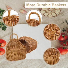 LIFTATAPA brown PP woven basket close-up showing durable, washable surface