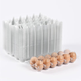 Lifuope 120pc egg carton clear view of contents and grid