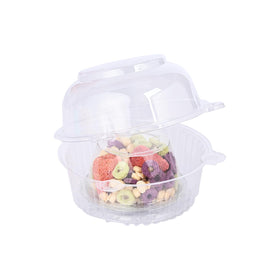 Lifuope clear plastic muffin container highlights decorations and frosting.