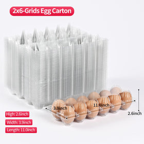 Lifuope egg carton showing 12-room 2x6 layout for eggs