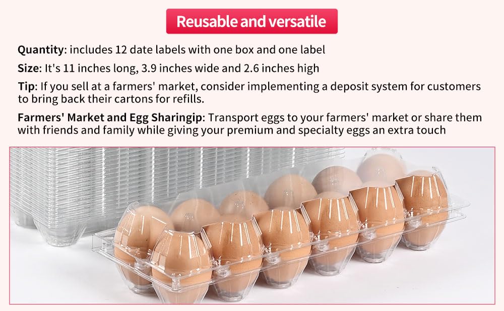 Lifuope egg carton ideal for markets and kitchens