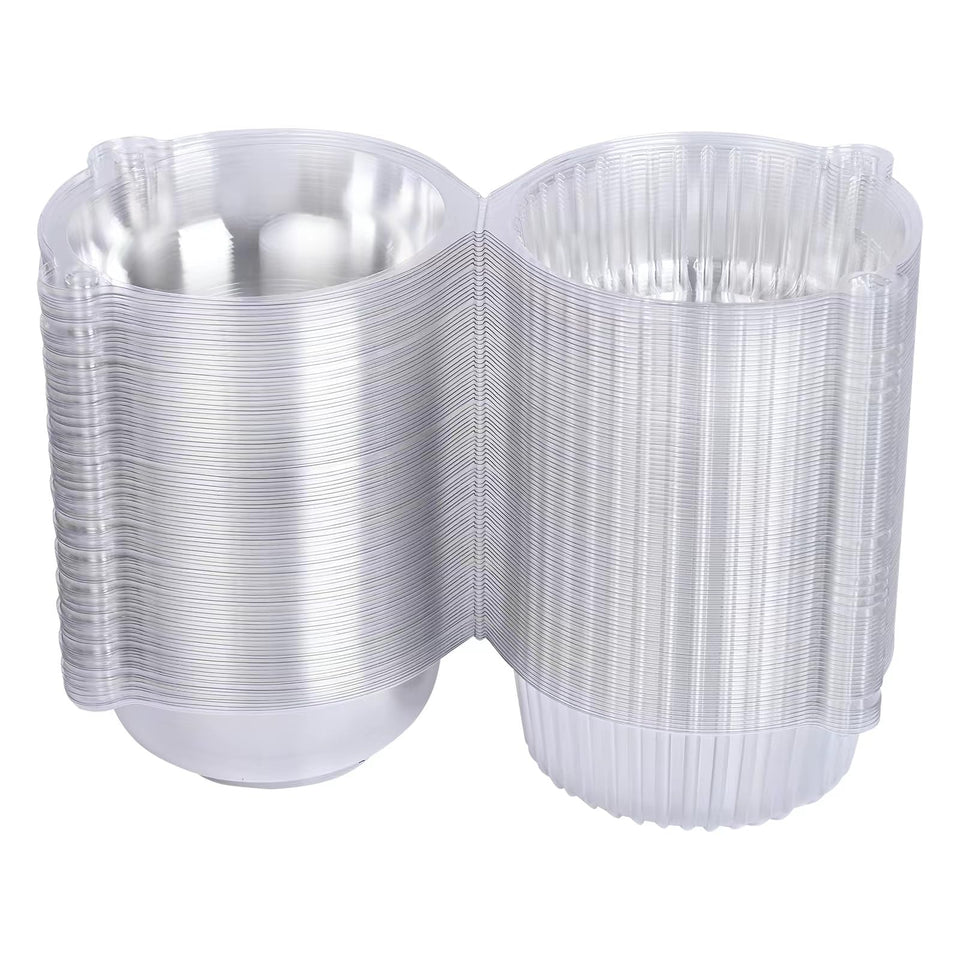 Lifuope jumbo muffin container with clear lid for viewing fresh pastries.