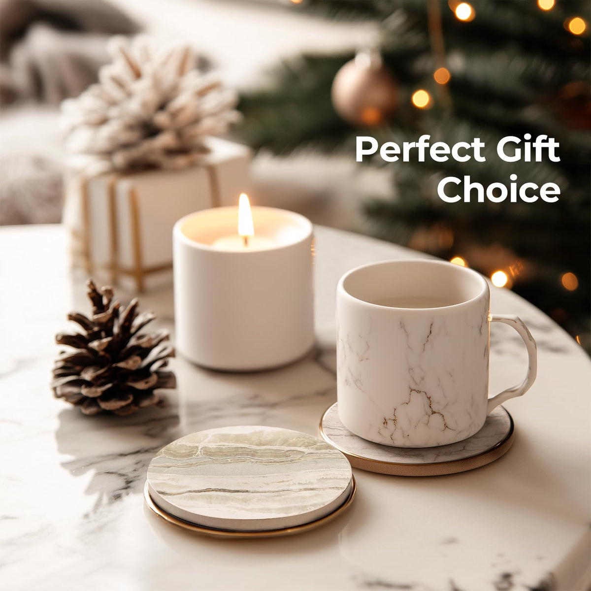 Perfect housewarming gift for stylish tabletop protection and decor.
