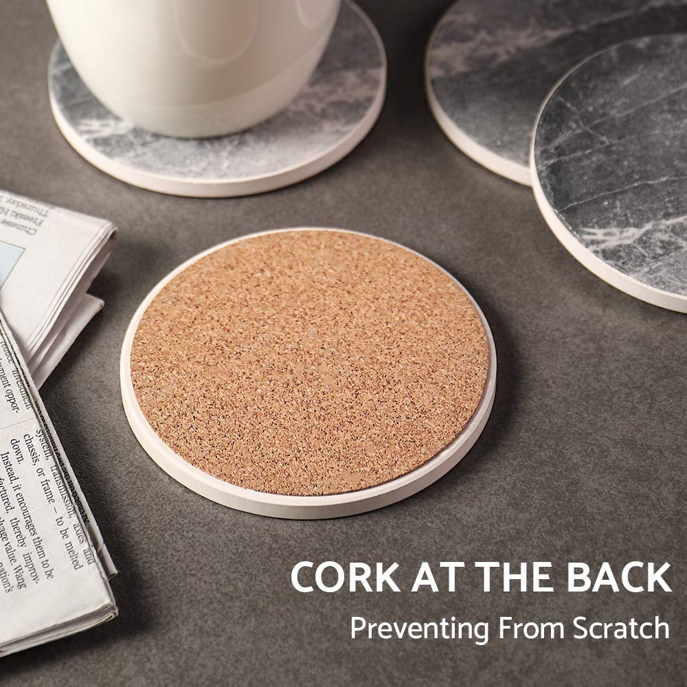 LIFVER coasters demonstrate moisture absorption to reduce condensation rings.