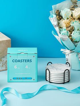 LIFVER cork-backed coaster prevents slipping on any table.
